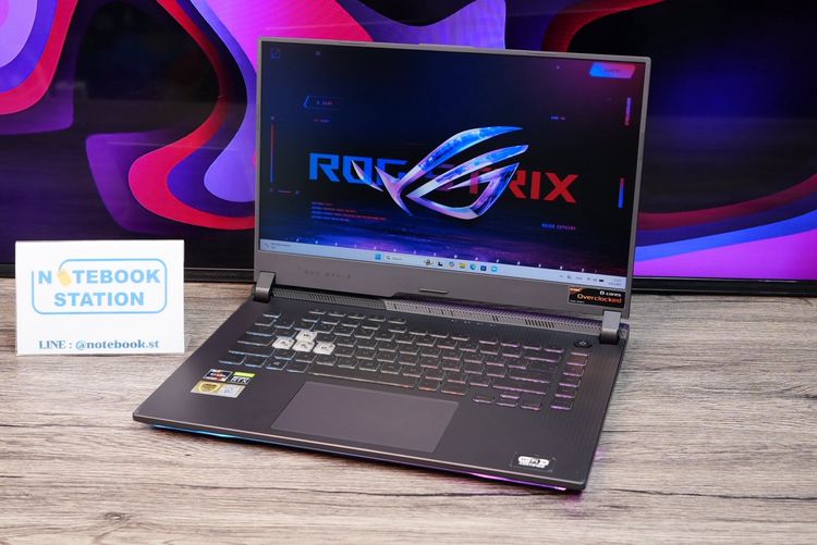 Asus ROG Strix G15 Ryzen9-5900HX Ram16 RTX3050Ti(4GB) SSD512 จอ15.6 FHD 144Hz เกมมิ่งสเปคสูง มีไฟRGBแบบจัดเต็ม เครื่องสวยพร้อมใช้งาน ขายเพีย รูปที่ 4