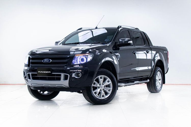Ford Ranger 2014 3.2 Wildtrak 4WD Pickup ดีเซล ไม่ติดแก๊ส เกียร์อัตโนมัติ เทา