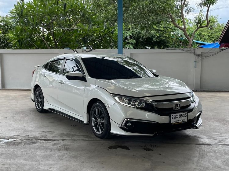 Honda Civic 2021 1.8 EL i-VTEC Sedan เบนซิน ไม่ติดแก๊ส เกียร์อัตโนมัติ ขาว รูปที่ 3