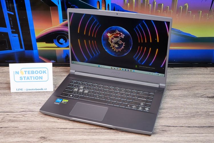 MSI Thin 15 i5-12450H RTX3050(4GB) Ram8 SSD512 จอ15.6 FHD 144Hz สเปคสูง น้ำหนักเบา เครื่องสวย ราคา 17,990.- รูปที่ 4