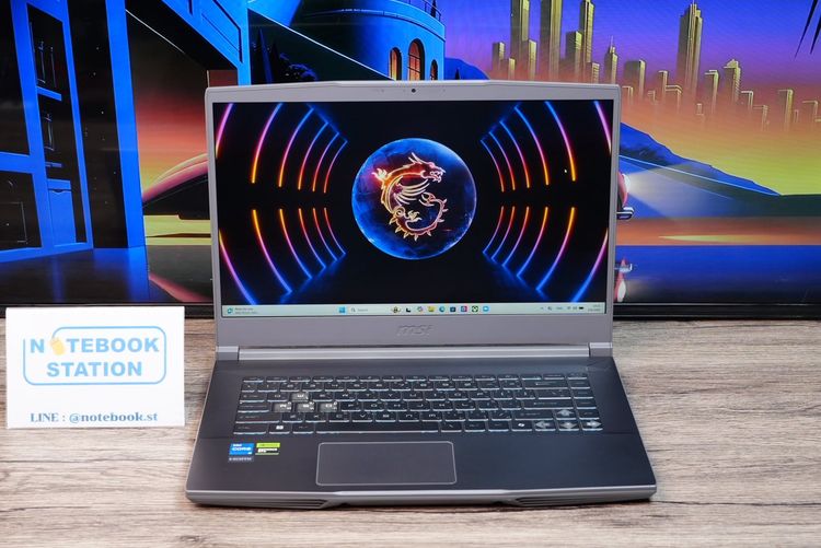 MSI Thin 15 i5-12450H RTX3050(4GB) Ram8 SSD512 จอ15.6 FHD 144Hz สเปคสูง น้ำหนักเบา เครื่องสวย ราคา 17,990.- รูปที่ 2