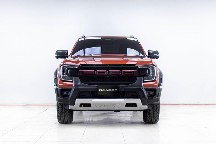 Ford Ranger 2022 2.0 Bi-Turbo Hi-Rider Wildtrak Pickup ดีเซล ไม่ติดแก๊ส เกียร์อัตโนมัติ ส้ม รูปที่ 4