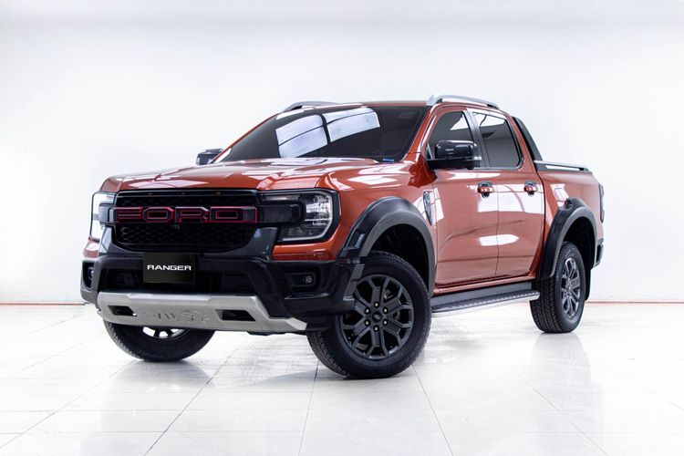 Ford Ranger 2022 2.0 Bi-Turbo Hi-Rider Wildtrak Pickup ดีเซล ไม่ติดแก๊ส เกียร์อัตโนมัติ ส้ม