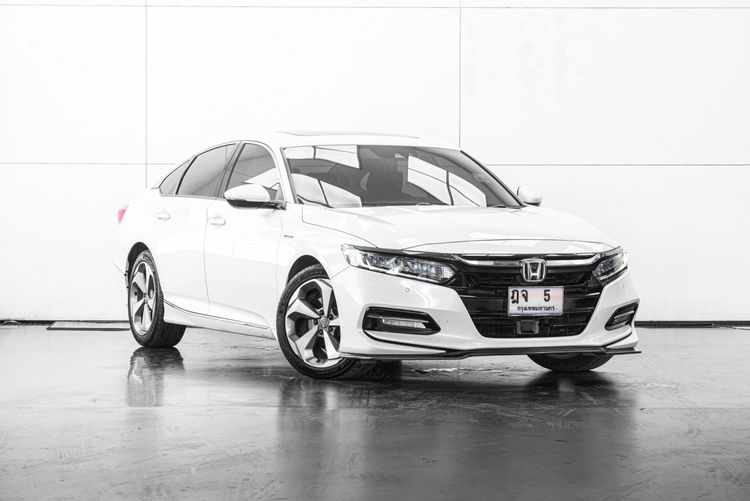 Honda Accord 2021 2.0 Hybrid Tech Sedan ไฟฟ้า เกียร์อัตโนมัติ ขาว รูปที่ 2