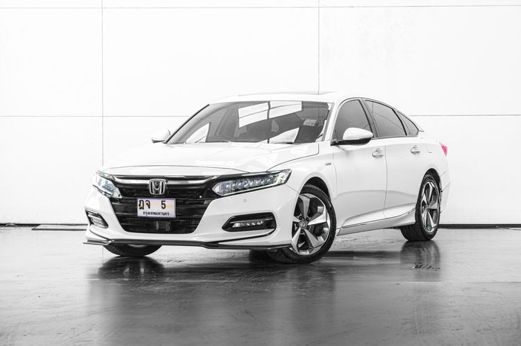 Honda Accord 2021 2.0 Hybrid Tech Sedan ไฟฟ้า เกียร์อัตโนมัติ ขาว