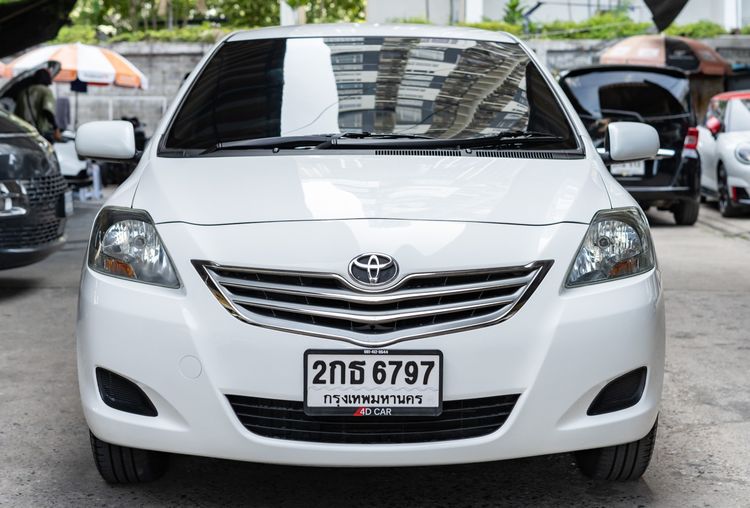 Toyota Vios 2013 1.5 E Sedan เบนซิน ไม่ติดแก๊ส เกียร์อัตโนมัติ ขาว