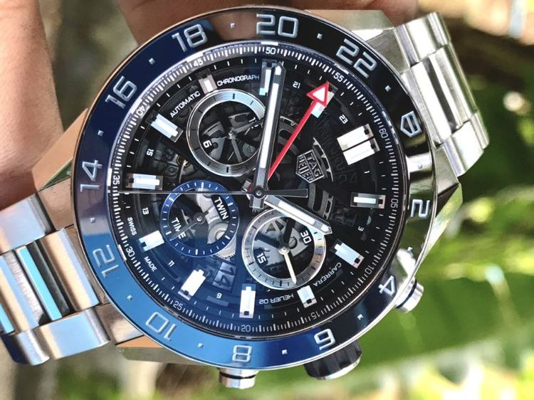 Tag Heuer Carrera Calibre 02 GMT Skeletonized BATMAN CBG2A1Z🇨🇭 รูปที่ 5