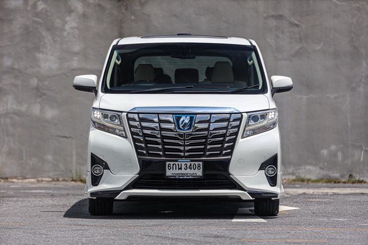 Toyota Alphard 2017 2.5 Hybrid E-Four 4WD Van ไฮบริด ไม่ติดแก๊ส เกียร์อัตโนมัติ ขาว รูปที่ 3