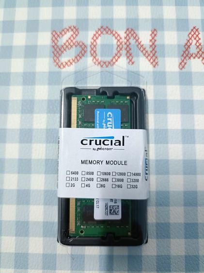 ที่เก็บข้อมูลและเมมโมรี่การ์ด ขายแรม Crucial DDR4 8GB 2400MHz สภาพใหม่มาก ใช้งานจริงแค่ 2–3 วัน