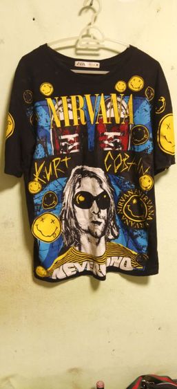 เสื้อยืด nirvanaเคิร์กโคเบน
