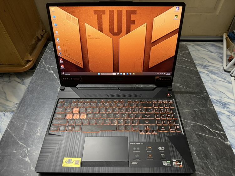 ขาย Note Book ASUS TUF A15 FA506ICB-HN103W R7-4800H Ram 16gb RTX 3050 4 GB GDDR6 512gb SSD M.2 สภาพสวยๆ เลยครับผม รูปที่ 2