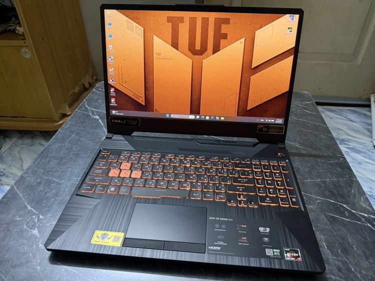 ขาย Note Book ASUS TUF A15 FA506ICB-HN103W R7-4800H Ram 16gb RTX 3050 4 GB GDDR6 512gb SSD M.2 สภาพสวยๆ เลยครับผม รูปที่ 4