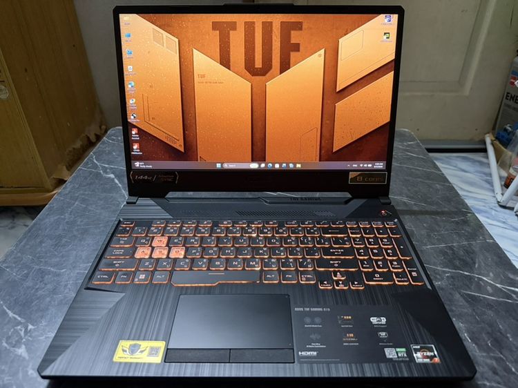 ขาย Note Book ASUS TUF A15 FA506ICB-HN103W R7-4800H Ram 16gb RTX 3050 4 GB GDDR6 512gb SSD M.2 สภาพสวยๆ เลยครับผม