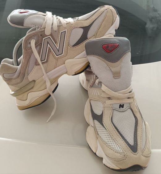 รองเท้าผ้าใบ ผ้าใบ UK 7.5 | EU 41 1/3 | US 9 ขายถูก New Balance U9060HMS สีขาวตัดเขียว นิยม size 41.5/260cm สภาพสวย ของแท้ 100%