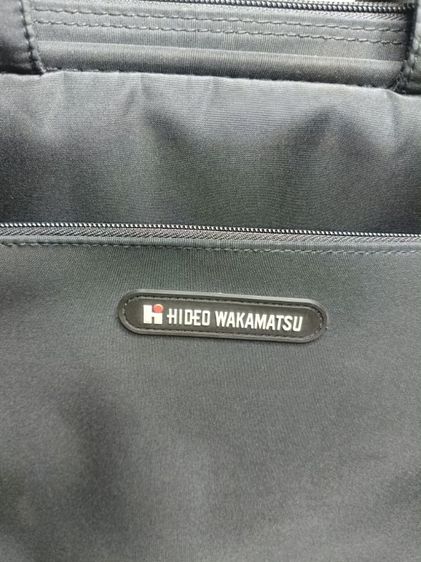 กระเป๋าเอกสาร HIDEO WAKAMATSU แท้ สีดำ พร้อมสายสะพาย รูปที่ 3