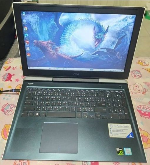 Top เกมส์มิ่งDell G7-i7-8750H  RAM 24GB  Ssd512 GTX 1050ti  15 full hd