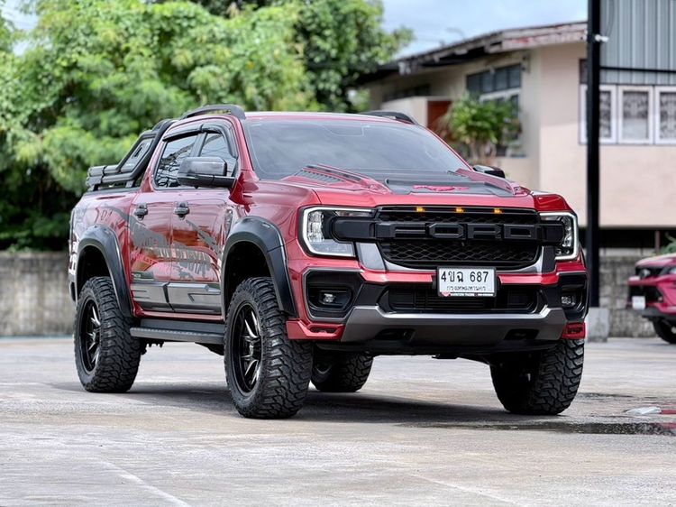 Ford Ranger 2023 2.0 Turbo 4WD Sport Pickup ดีเซล ไม่ติดแก๊ส เกียร์อัตโนมัติ ส้ม รูปที่ 3