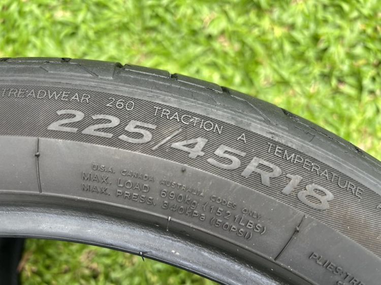 **ยาง Hankook S1evo3 225/45/18 ปี23 คู่ 1800 บาท RunFlat ! รูปที่ 6