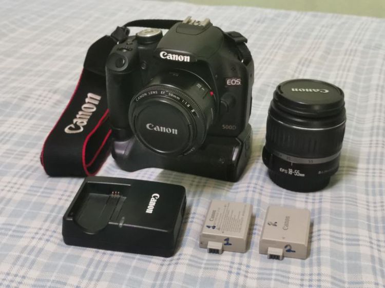 กล้อง DSLR ไม่กันน้ำ Canon 500D ใช้งานปกติ ไมมี่ฝ้ารา