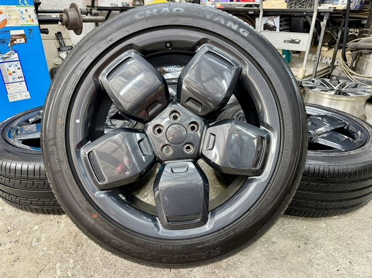 ล้อแม็ก CHERY V23 ขอบ 21” ถอดป้ายแดงยาง CHAO YANG 265-45R21  ปี 26 ตุ่มหน้ายางยังอยู่ครบ