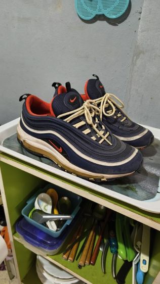 nike air max 97 midnight navy habanero red