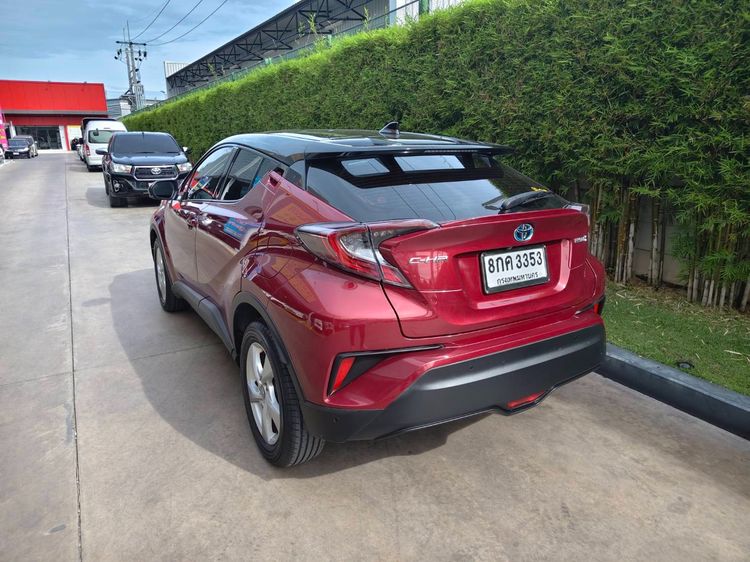 Toyota C-HR 2018 1.8 HV Mid Sedan ไฮบริด ไม่ติดแก๊ส เกียร์อัตโนมัติ แดง รูปที่ 4