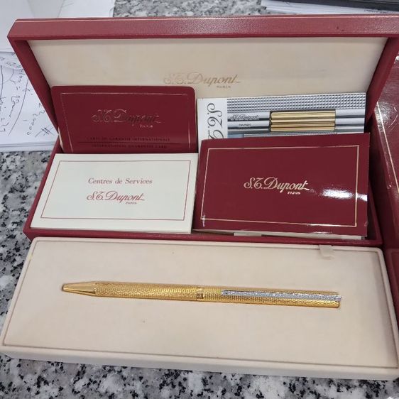 ปากกาDupont ด้ามฝังเพชรแท้