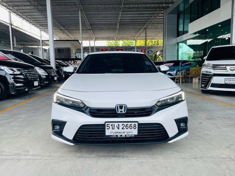 Honda Civic 2024 2.0 eHEV EL+ Sedan ไฮบริด ไม่ติดแก๊ส เกียร์อัตโนมัติ ขาว รูปที่ 3