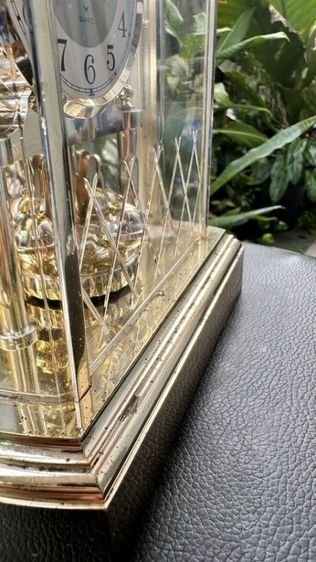 นาฬิกาตั้งโต๊ะทรงโดมวินเทจ CITIZEN Quartz Japan สีทองหรูหรา ลูกตุ้มหมุน สภาพสวย รูปที่ 6