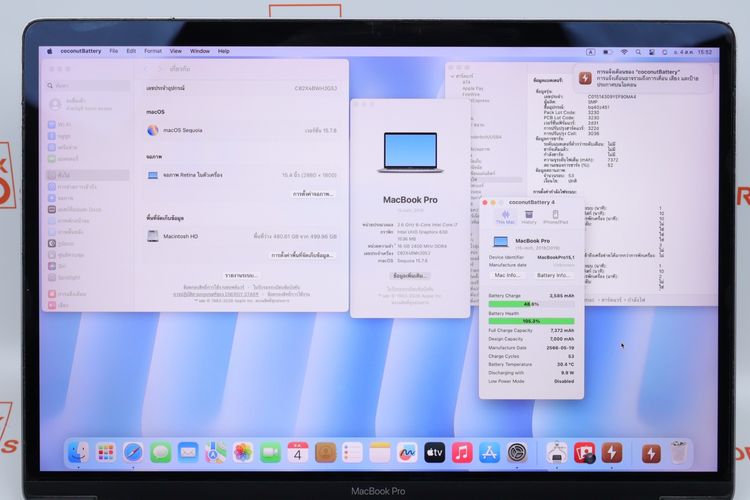 MacBook Pro 15" Core i7 2018 16.512GB  รูปที่ 2
