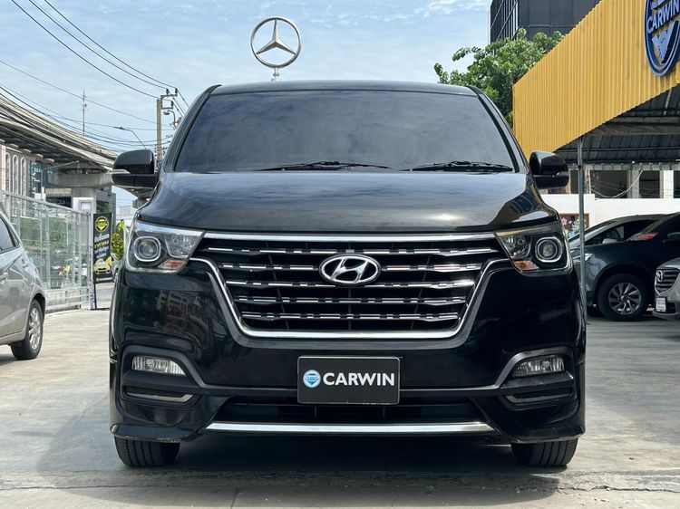 Hyundai H-1 2021 2.5 Elite Utility-car ดีเซล ไม่ติดแก๊ส เกียร์อัตโนมัติ ดำ รูปที่ 2