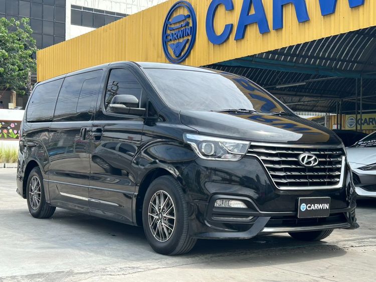 Hyundai H-1 2021 2.5 Elite Utility-car ดีเซล ไม่ติดแก๊ส เกียร์อัตโนมัติ ดำ รูปที่ 3