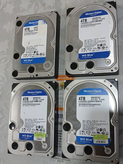 ขายมือสอง 4 TB HDD WD BLUE สวยๆทุกลูก ไม่ติดสี ไม่แบท ไม่ติดโค้ต 