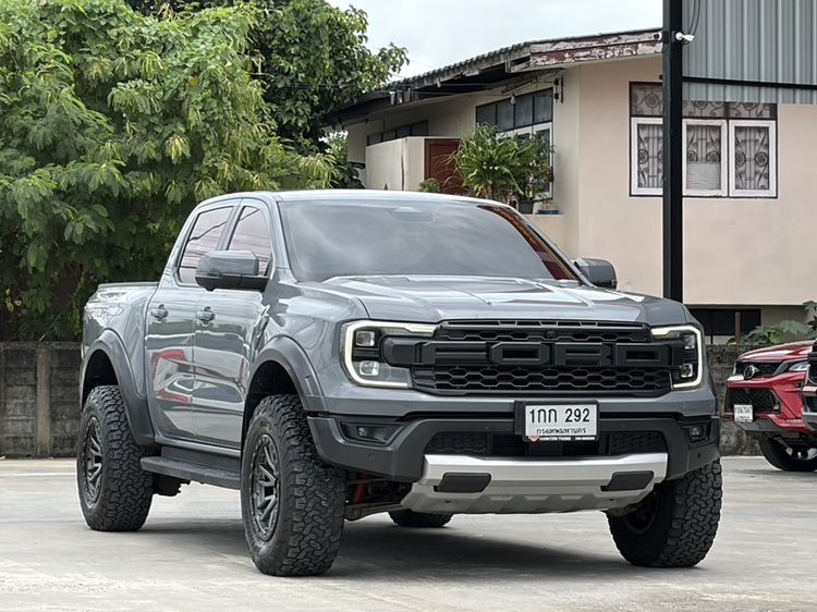 Ford Ranger 2022 Raptor 3.0 4WD Pickup เบนซิน ไม่ติดแก๊ส เกียร์อัตโนมัติ เทา รูปที่ 3