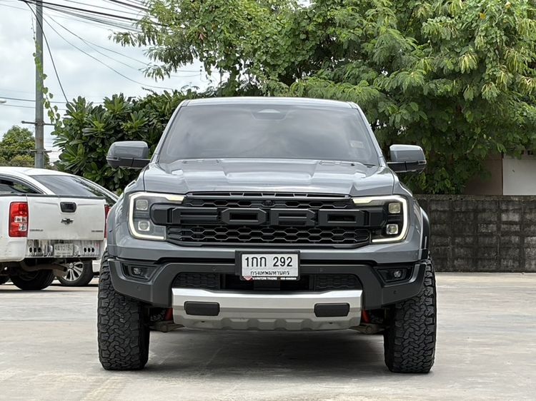 Ford Ranger 2022 Raptor 3.0 4WD Pickup เบนซิน ไม่ติดแก๊ส เกียร์อัตโนมัติ เทา รูปที่ 2