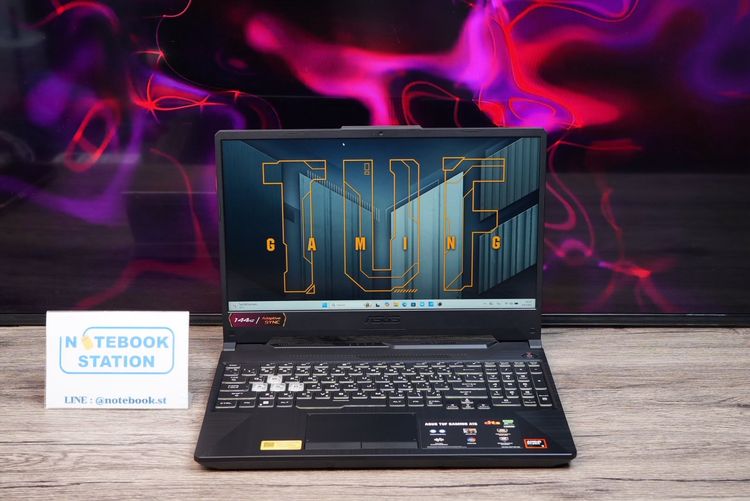 Asus TUF Gaming A15 Ryzen7-170 RTX3050(4GB) RAM16 SSD512GB จอ15.6นิ้ว FHD 144Hz เกมมิ่งรุ่นใหม่ สเปคแรง ครบกล่องประกันศูนย์2028 ขายเพียง 24, รูปที่ 2
