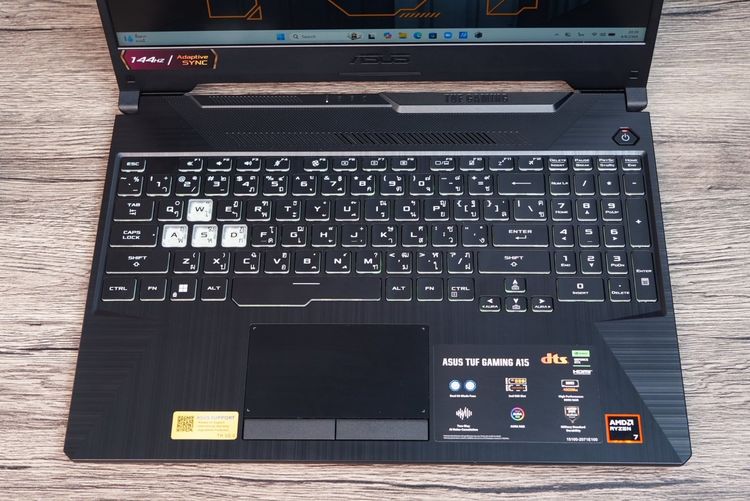 Asus TUF Gaming A15 Ryzen7-170 RTX3050(4GB) RAM16 SSD512GB จอ15.6นิ้ว FHD 144Hz เกมมิ่งรุ่นใหม่ สเปคแรง ครบกล่องประกันศูนย์2028 ขายเพียง 24, รูปที่ 5