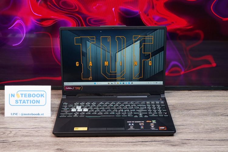 วินโดว์ 16 กิกะไบต์ ใช่ Asus TUF Gaming A15 Ryzen7-170 RTX3050(4GB) RAM16 SSD512GB จอ15.6นิ้ว FHD 144Hz เกมมิ่งรุ่นใหม่ สเปคแรง ครบกล่องประกันศูนย์2028 ขายเพียง 24,