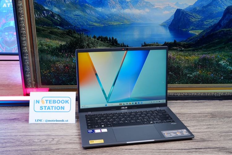 Asus Vivobook S14 IntelCoreUltra5-225H Ram16 SSD512GB จอ14 FHD+ สเปคสูงจอสวย ทำงานเก่ง มีAIBoost มีคีย์บอร์ดไฟ บางเบาเหมาะแก่การพกพา ขายเพีย รูปที่ 5