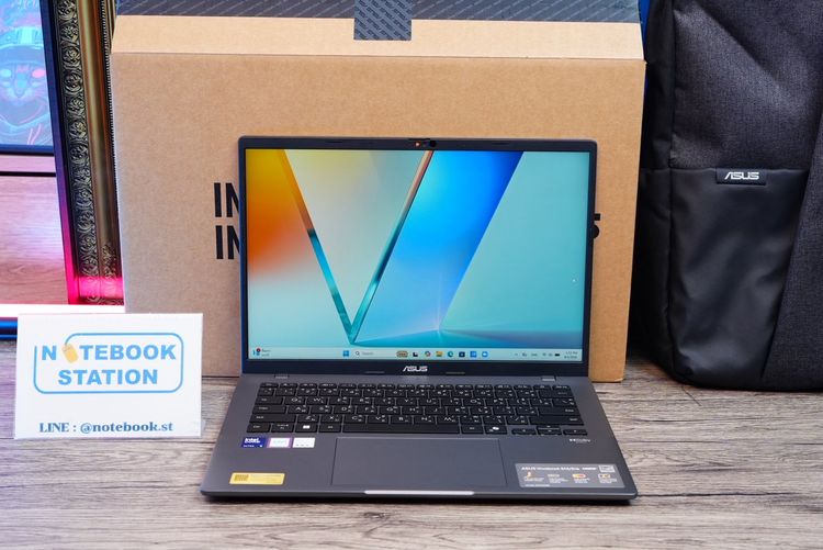 Asus Vivobook S14 IntelCoreUltra5-225H Ram16 SSD512GB จอ14 FHD+ สเปคสูงจอสวย ทำงานเก่ง มีAIBoost มีคีย์บอร์ดไฟ บางเบาเหมาะแก่การพกพา ขายเพีย รูปที่ 2