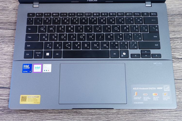 Asus Vivobook S14 IntelCoreUltra5-225H Ram16 SSD512GB จอ14 FHD+ สเปคสูงจอสวย ทำงานเก่ง มีAIBoost มีคีย์บอร์ดไฟ บางเบาเหมาะแก่การพกพา ขายเพีย รูปที่ 6