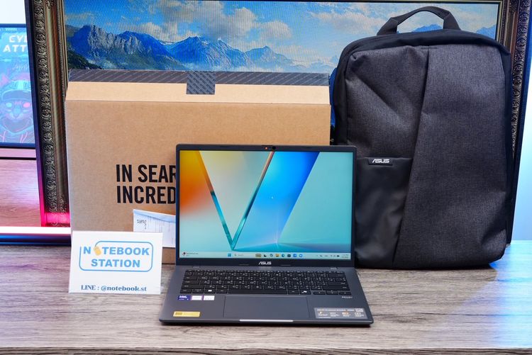 วินโดว์ 16 กิกะไบต์ ใช่ Asus Vivobook S14 IntelCoreUltra5-225H Ram16 SSD512GB จอ14 FHD+ สเปคสูงจอสวย ทำงานเก่ง มีAIBoost มีคีย์บอร์ดไฟ บางเบาเหมาะแก่การพกพา ขายเพีย