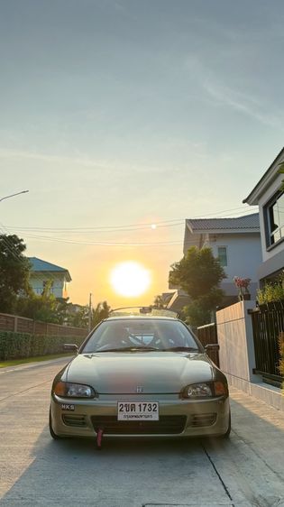 Honda Civic 1993 1.5 VTi Sedan เบนซิน ไม่ติดแก๊ส เกียร์ธรรมดา เขียว รูปที่ 4