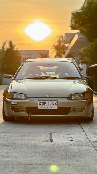 Honda Civic 1993 1.5 VTi Sedan เบนซิน ไม่ติดแก๊ส เกียร์ธรรมดา เขียว รูปที่ 1