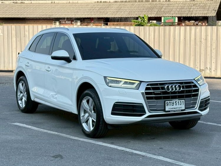Audi Audi Q5  2019 2.0 TDI Quattro 4WD Sedan ดีเซล ไม่ติดแก๊ส เกียร์อัตโนมัติ ขาว