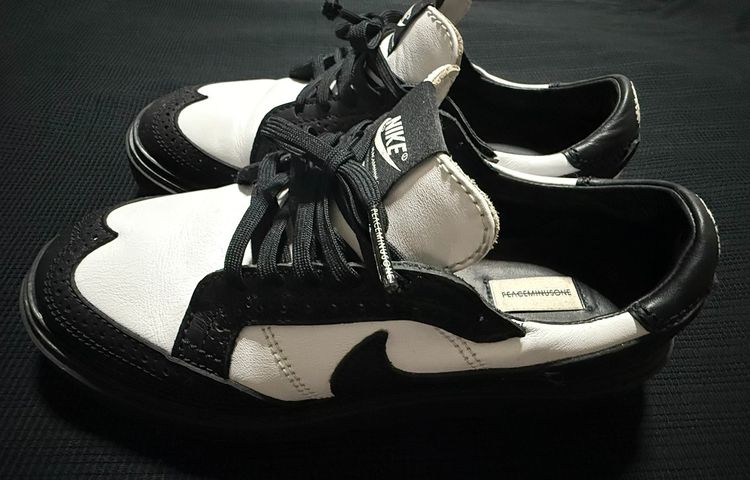 อื่นๆ หนังสังเคราะห์ UK 5.5 | EU 38 2/3 | US 7 ขายรองเท้า  NIKE x PEACEMINUSONE G-Dragon Kwondo 1 Panda แท้  สภาพใหม่ 99 เปอร์เซ็นต์ จากเกาหลี ขนาด 6US ไม่มีกล่อง สี ขาว ดำ ตามภาพ