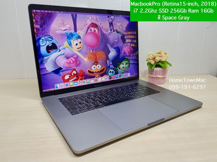 MacbookPro (Retina15-inch, 2018) TouchBar Quad-Core i7 2.2Ghz SSD 256Gb Ram 16Gb สี Space Gray สุดคุ้ม