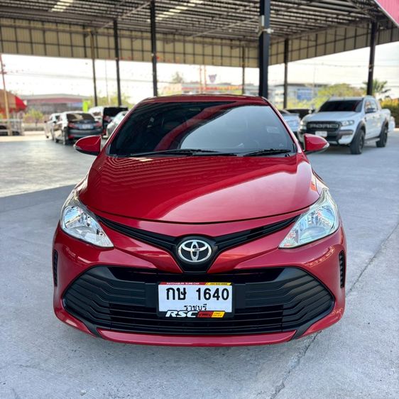 Toyota Vios 2018 1.5 E Sedan เบนซิน ไม่ติดแก๊ส เกียร์อัตโนมัติ แดง รูปที่ 3