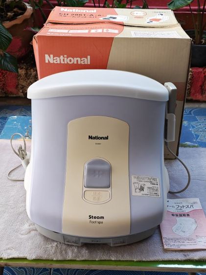 ของดีมาแล้ว  เครื่องนวดสปาเท้าด้วยไอน้ำ Panasonic แบรนด์แรกของโลก ซึ่งจะมีอุณหภูมิสูงกว่าน้ำธรรมดาและปลอดภัยจากไฟฟ้ารั่ว