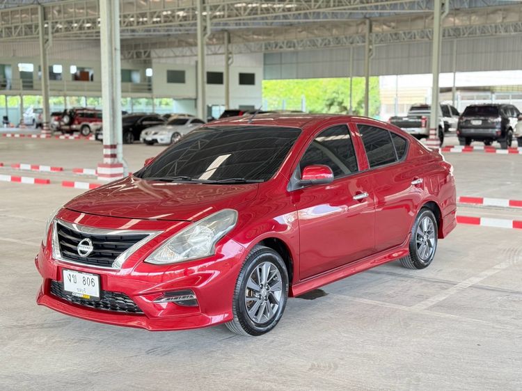 รถ Nissan Almera 1.2 E Sportech สี แดง